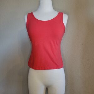Chic Red Sleeveless Tank Top